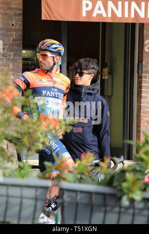 Strade Bianche 2019 - UCI World Tour Pro Cycling race.  Siena to Siena Stock Photo