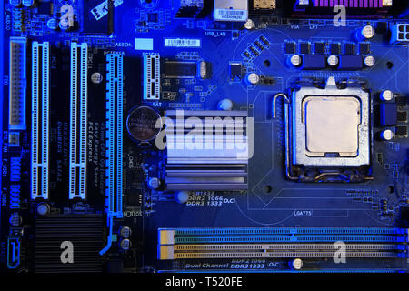 computer motherboard hardware Stock Photo