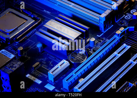 computer motherboard hardware Stock Photo
