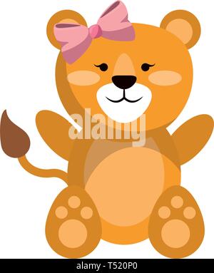 Tiger cute animal Stock Vector