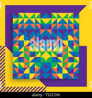 Cover design template for advertising. Abstract colorful geometric design. Pattern can be used as a template for brochure, annual report, magazine, po Stock Vector