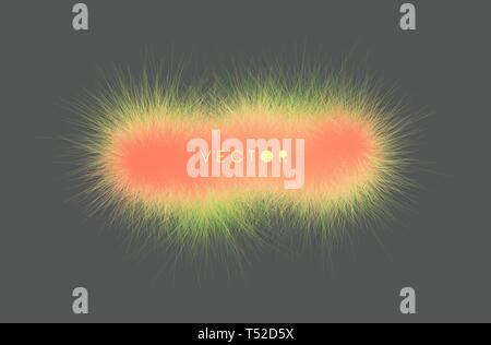 The frame consisting of chaotic lines. 3d abstract vector illustration. Design template with place for text. Modern pattern. Stock Vector