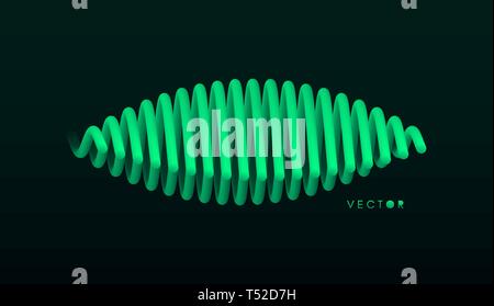 Abstract wavy background for banner, flyer and poster. Dynamic effect. Vector illustration. Cover design template. Can be used for advertising, market Stock Vector