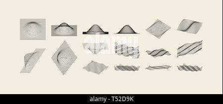 Abstract background with wavy lines. Dynamic effect. Vector illustration. Cover design template. Art texture for poster, card, cover, postcard, labels Stock Vector