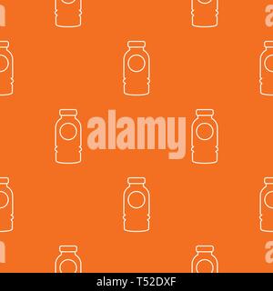 Cosmetic bottle pattern vector orange Stock Vector