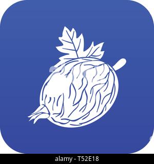 Gooseberry icon blue vector Stock Vector