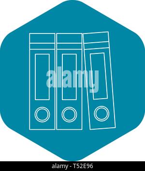 Archive folders icon, outline style Stock Vector