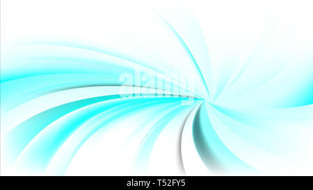 Turquoise and White Spiral Background Stock Photo