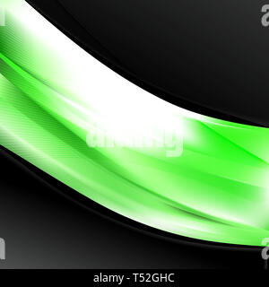Green Black and White Wave Business Background Vector Art Stock Photo ...