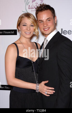 LOS ANGELES, CA. October 15, 2005: Singer LEANN RIMES & husband actor DEAN SHEREMET at the 8th Annual Lili Claire Foundation Benefit in Beverly Hills. The Foundation benefits children living with Downs Syndrome, Autism & other neurogenetic birth defects. © 2005 Paul Smith / Featureflash Stock Photo