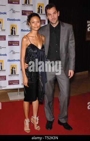 LOS ANGELES, CA. October 24, 2005: Actress THANDIE NEWTON & husband OL PARKER at the 9th Annual Hollywood Awards Gala at the Beverly Hilton Hotel.  © 2005 Paul Smith / Featureflash Stock Photo