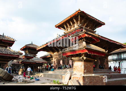 Kathmandu, Nepal - May 02, 2017: A view of Durbar Square in Kathmandu. Stock Photo