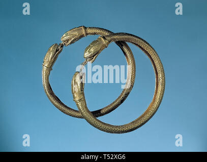 Italy campania Ercolano - Snake body armille Herculaneum, ancient navy Armille with snake body, 1st century AD Stock Photo