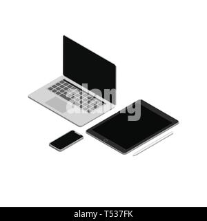 Gadgets Isometric Vector Illustration Stock Vector