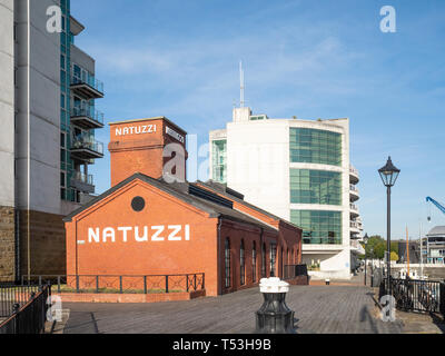 Natuzzi Italia furniture store, Havannah Street, Cardiff Bay, Wales, UK Stock Photo