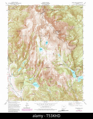 Pikes Peak Topographic Map Usgs Topo Map Colorado Co Pikes Peak 234101 1951 24000 Restoration Stock  Photo - Alamy