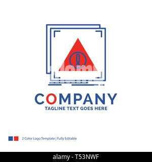 Company Name Logo Design For Error Application Denied Server Alert Blue And Red Brand Name Design With Place For line Abstract Creative Logo Stock Vector Image Art Alamy