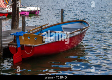 Boot (boat) - Lunzer See, Lunz am See, Austria Stock Photo
