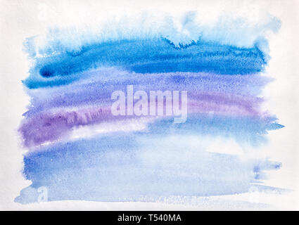 hand painted multicolored watercolor background with brush strokes and stains Stock Photo