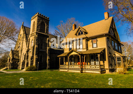 Grace Episcopal Church Old Saybrook South Green  Old Saybrook, Connecticut, USA Stock Photo