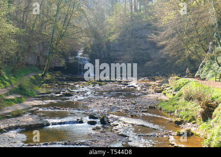 Cauldron Falls at West Burton in the Yorkshire Dales Stock Photo