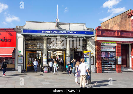 South Kensington Underground Station, Pelham St, South Kensington, Royal Borough of Kensington and Chelsea, Greater London, England, United Kingdom Stock Photo