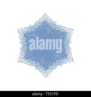 Distress Isolated Snowflake Stock Vector