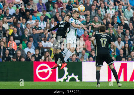 20-04-2019: Voetbal: FC Groningen v Ajax: Groningen Eredivisie 2018 - 2019. Samir Memisevic of FC Groningen, Stock Photo