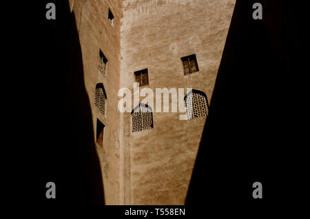 Jabreen or Jibreen Castle A 17th Century Omani fort near Bahla in Al Dakhiyah governorate Oman. Stock Photo