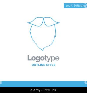 Company Name Logo Design For moustache, Hipster, movember, beared, men ...
