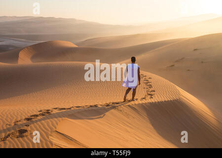 UAE, Abu Dhabi Province, Liwa Oasis, Rub Al Khali desert (Empty Quarter) MR Stock Photo