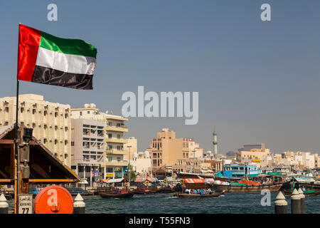 UAE, Dubai, Deira Old Town, Gold and Spice Souq Stock Photo