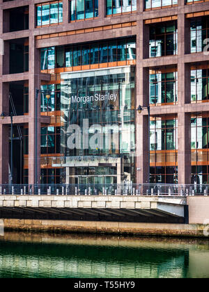 Morgan Stanley London Offices in Canary Wharf. Architects Skidmore Owings Merrill completed 2003 Stock Photo