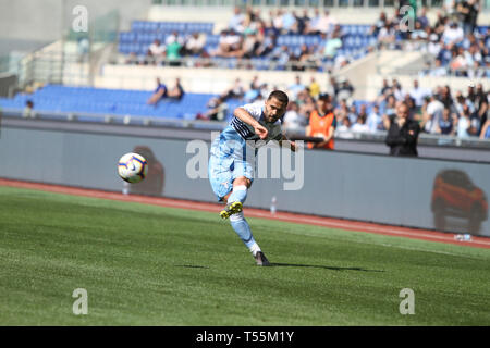 Rome, Italy. 20th Apr, 2019. At Stadio Olimpico of Rome, Chievo Verona beat Lazio 2-1 Credit: Paolo Pizzi/Pacific Press/Alamy Live News Stock Photo