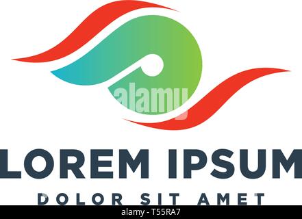 logotype letter SP simple logo template vector illustration - vector Stock Vector