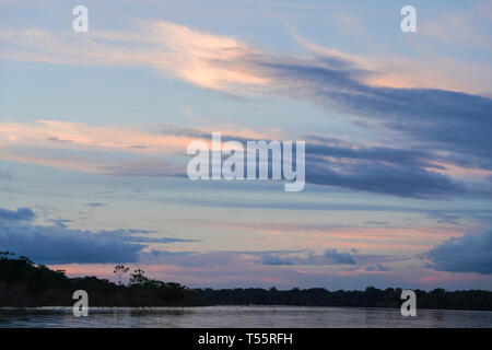 Sunset over Clavero Lake Stock Photo