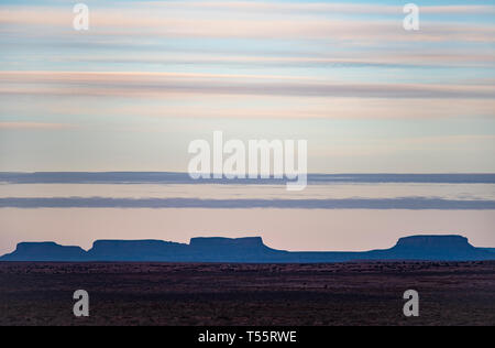 Clouds over Monument Valley in Arizona, USA Stock Photo