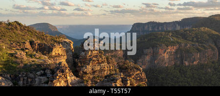 Rocky mountains in Blue Mountains National Park, Australia Stock Photo