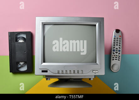 Retro tv Stock Photo