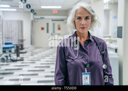 Portrait of doctor with stethoscope Stock Photo
