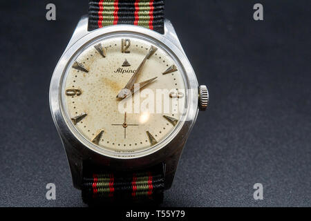 vintage alpina 4 watch Stock Photo Alamy