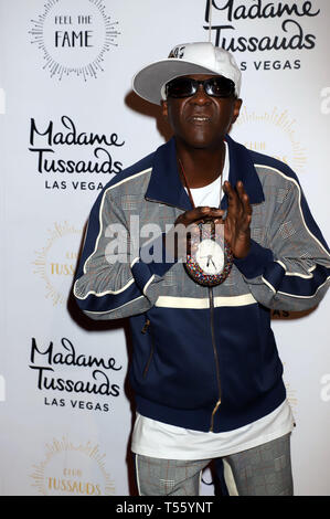 Rapper and TV Personality Flavor Flav Hosts New '90s Room Launch Celebrating 20 Years In Las Vegas at Madame Tussauds Las Vegas  Featuring: Flavor Flav Where: Las Vegas, Nevada, United States When: 20 Mar 2019 Credit: DJDM/WENN.com Stock Photo