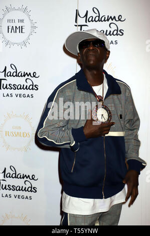 Rapper and TV Personality Flavor Flav Hosts New '90s Room Launch Celebrating 20 Years In Las Vegas at Madame Tussauds Las Vegas  Featuring: Flavor Flav Where: Las Vegas, Nevada, United States When: 20 Mar 2019 Credit: DJDM/WENN.com Stock Photo