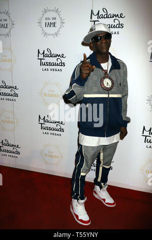 Rapper and TV Personality Flavor Flav Hosts New '90s Room Launch Celebrating 20 Years In Las Vegas at Madame Tussauds Las Vegas  Featuring: Flavor Flav Where: Las Vegas, Nevada, United States When: 20 Mar 2019 Credit: DJDM/WENN.com Stock Photo