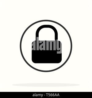 Lock and unlocked vector icons security padlock, password, privacy symbol for graphic design, logo, web site, social media, mobile app, illustration e Stock Vector