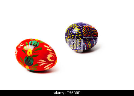 ester eggs in isolated on white background Stock Photo