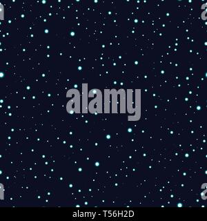 Astronnomic Art Space Seamless Pattern. Endless repeatable night sky background Stock Vector