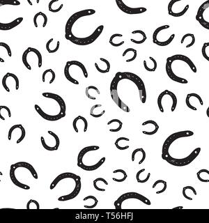 Horseshoe Seamless Stock Vector