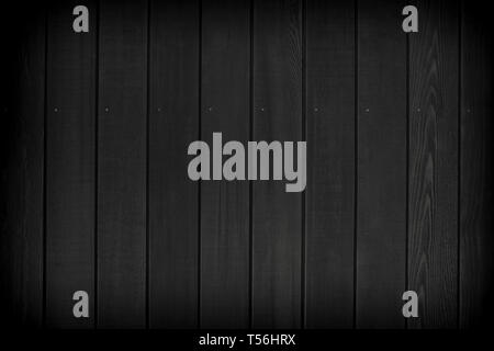 Dark stained wooden wall background Stock Photo