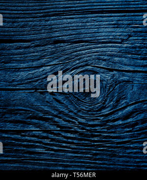 Texture Navy blue of old rough wood. Abstract background for design. Vintage retro Stock Photo
